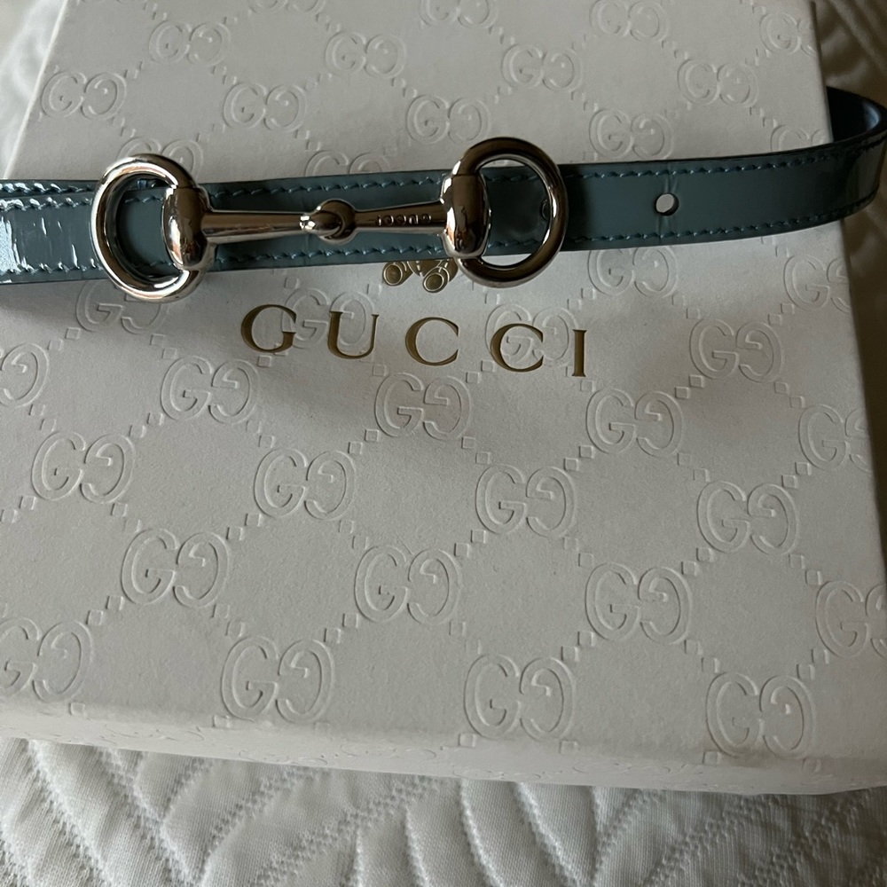 Authentic leather Gucci toddler belt